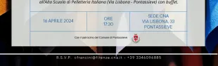 La filiera del lusso e lo stato della pelletteria del Valdarno Valdisieve. Pontassieve 16 aprile 2024 ore 17.30