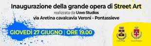 Inaugurazione dell’opera di street-art realizzata dall’artista Bue 2530 di Uovo Studios per il Tour de France