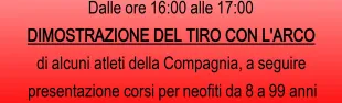 Dimostrazione di tiro con l’Arco. Pontassieve, 19 ottobre 2024
