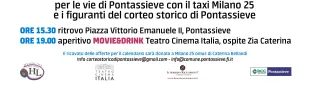 Zia Caterina a Pontassieve con il calendario del Corteo Storico Castel Sant'angelo di Pontassieve