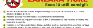 Campagna di sensibilizzazione contro la proliferazione della zanzara tigre