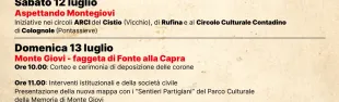Locandina Monte Giovi, Pontassieve 12-12 luglio 2025