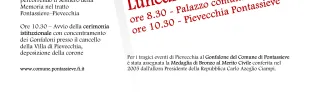 Cerimonia di commemorazione 82° anniversario dell'eccidio della Pievecchia