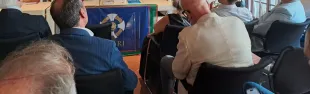 Il Presidente del Consiglio comunale Leonardo Ceccarelli al simposio per gli 80 anni della Repubblica Italiana