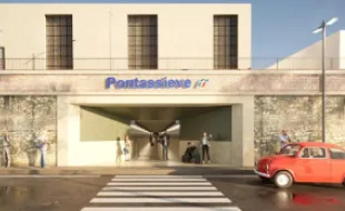 Stazione ferroviaria di Pontassieve. Rendering