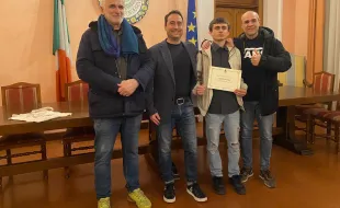 Pontassieve, 23 gennaio 2024. Premiato Ledio Hoxha