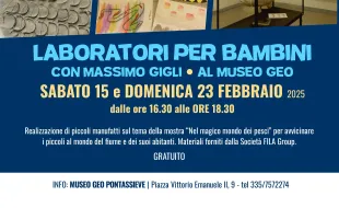 Pontassieve, laboratori per bambini con Massimo Gigli al Museo Geo