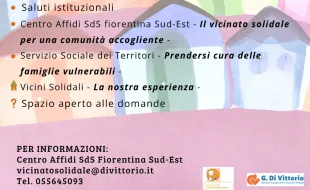 Presentazione del progetto “Vicinato Solidale”. Pontassieve 19 giugno 2025