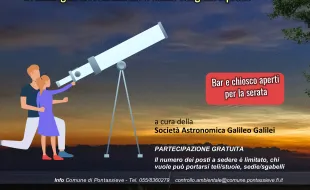 Serata dedicata alle stelle cadenti con spiegazione e osservazione astronomica al campo sportivo di Santa Brigida. Pontassieve 12 agosto 2025