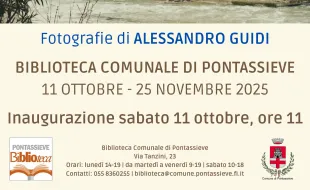 Sieve: un fiume che scorre vicino alla gente e lungo le case – Alessandro Guidi, 11 ottobre – 25 novembre 2025