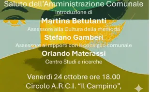Sette giorni con me. Pontassieve 24/10/2025