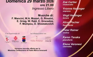 Appassionato Musik. Concerto dei docenti dei Seminari Musicali Internazionali. Pontassieve 29/03/2026