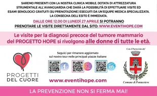Prevenzione senologica gratuita. Pontassieve 5 maggio 2026