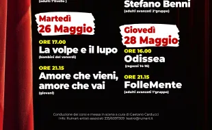 Allievi in scena Pontassieve. 25-28 maggio 2026