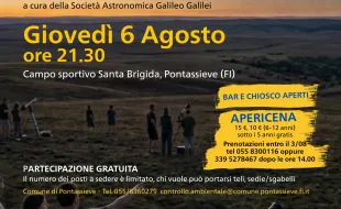Pontassieve, sotto le stelle a Santa Brigida: una serata dedicata alle eclissi e all’osservazione del cielo estivo