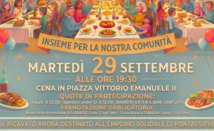 Cena in piazza. Pontassieve 29/09/2026