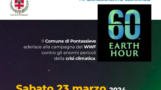 Earth Hour. Pontassieve, 23 marzo 2024