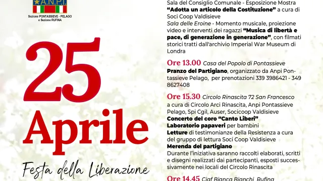 Festa della Liberazione Nazionale, giovedì 25 aprile 2025