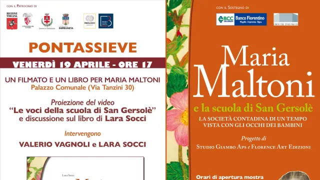 Venerdì 19 aprile 2024, Pontassieve. Un filmato e un libro per Maria Maltoni