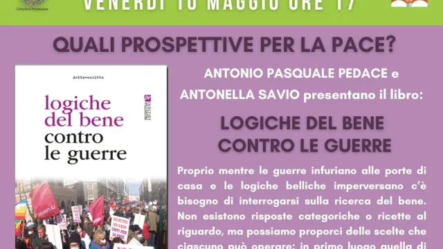 Quali prospettive per la pace? venerdì 10 maggio 2024 ore 17.00 alla Biblioteca comunale di Pontassieve