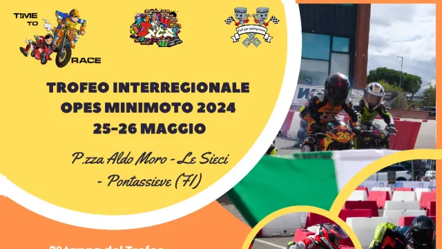 Trofeo interregionale OPES minimoto 2024. Pontassieve 25-26 maggio 2024