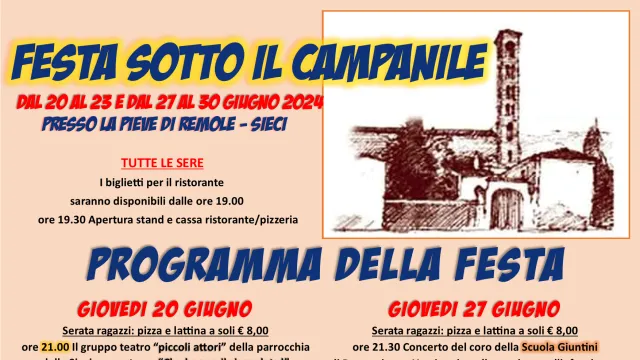 Festa sotto il campanile. Pontassieve, giugno 2024