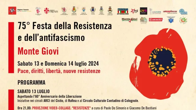 Sabato 13 e Domenica 14 luglio 2024. A Monte Giovi, pace, diritti, libertà e nuove Resistenze