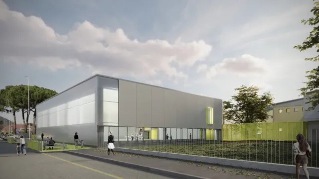 Pontassieve, luglio 2024: nuova palestra alla scuola primaria Calvino. Aperto il cantiere