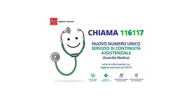 Servizio di continuità assistenziale (Guardia Medica). Chiama 116117