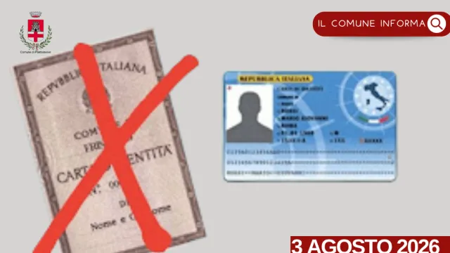 Entro il 3 Agosto 2026 cessa la validità della Carta d'Identità in formato cartaceo