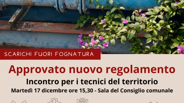 Scarichi fuori fognatura. Nuovo regolamento: incontro con i tecnici