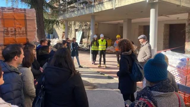 Pontassieve, 4 febbraio 2025: visita al cantiere della scuola De Amicis