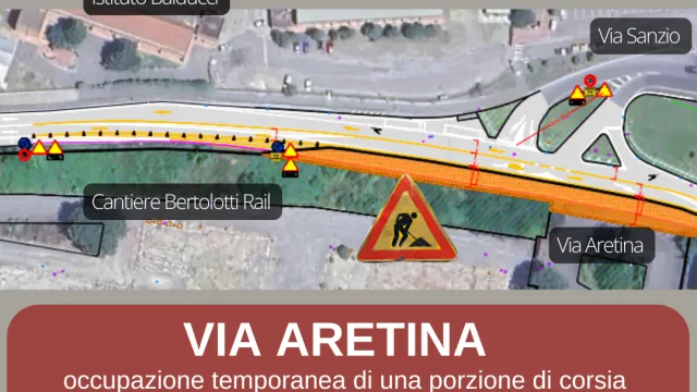 Via Aretina, modifiche alla viabilità. Pontassieve, marzo 2025