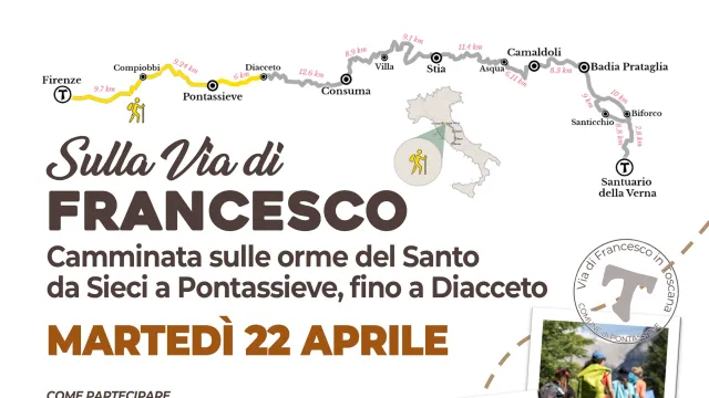 I Cammini di Francesco. Pontassieve, 22 aprile 2025