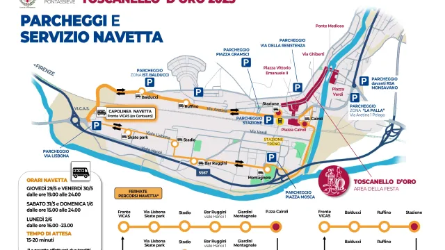 Toscanello d’Oro 2025. Parcheggi e servizio navetta