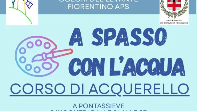 A spasso con l’acqua. Pontassieve, corso di acquerello 2025