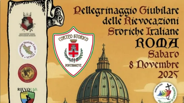 Il Corteo Storico Castel Sant'Angelo di Pontassieve a Roma per il Pellegrinaggio Giubilare delle Rievocazioni Storiche Italiane