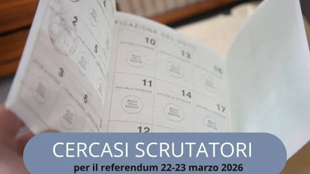 Cercasi scrutatori per il referendum del 22 e 23 marzo 2026