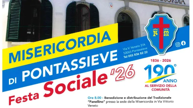 La Misericordia di Pontassieve celebra 190 anni al servizio della comunità