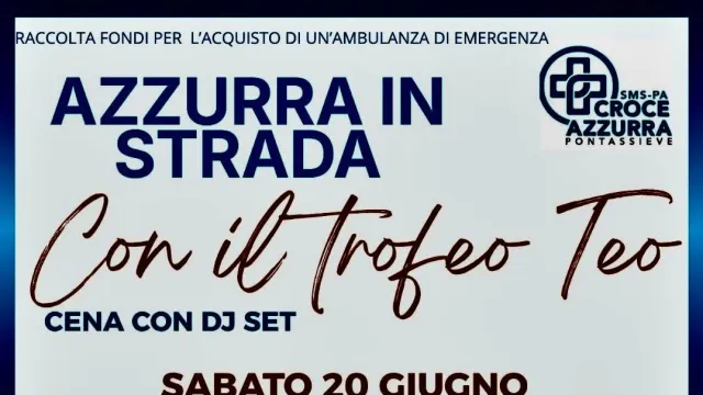 Azzurra in strada. Pontassieve 20 giugno 2026