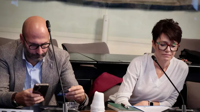 I consiglieri metropolitani Carlo Boni e Sara Di Maio