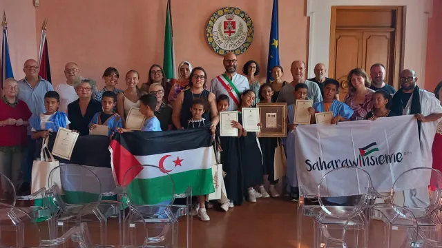 Piccoli Ambasciatori di Pace Saharawi ricevuti in Comune a Pontassieve 30/07/2026
