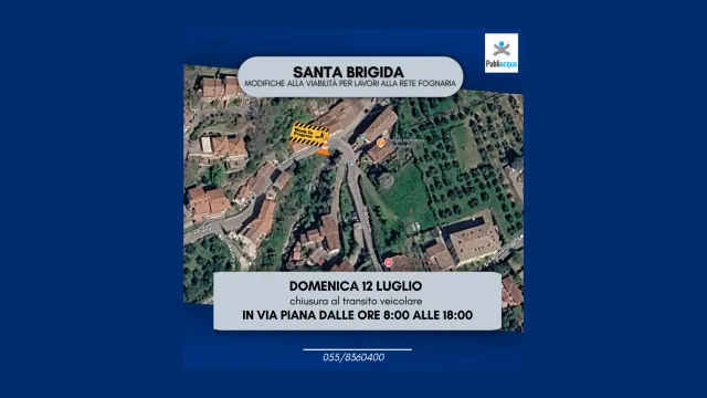 Santa Brigida: modifiche alla viabilità per lavori alla rete fognaria