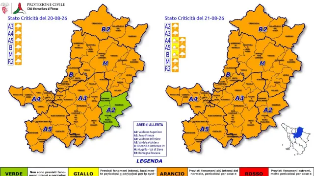 allerta meteo 20-21 agosto 2026