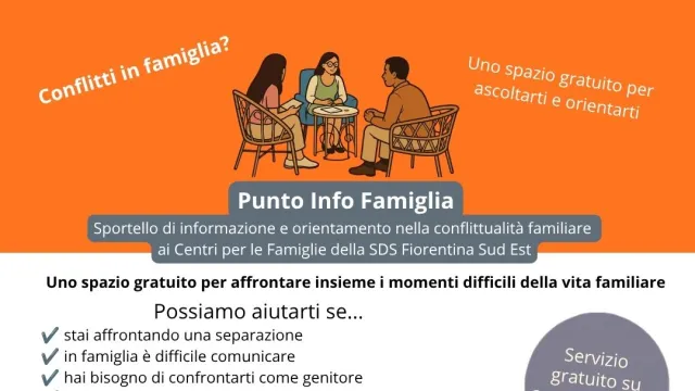06/10/2026 a Pontassieve apre il Punto Info Famiglia: ascolto e supporto per le famiglie