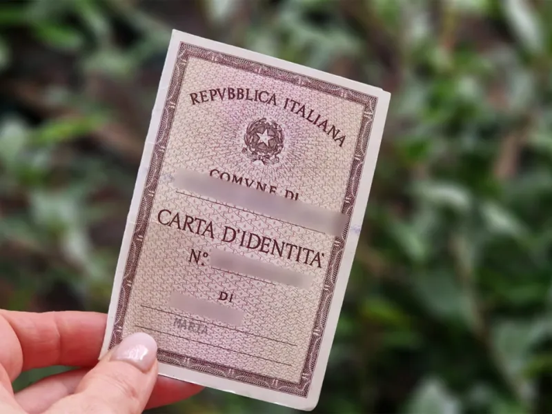 Carta d'Identità cartacea