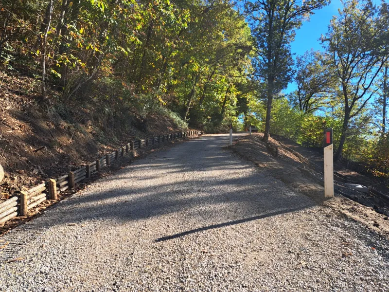 Pontassieve, 11/12/2025. Riaperta al traffico via del Sasso dopo i lavori di consolidamento della frana