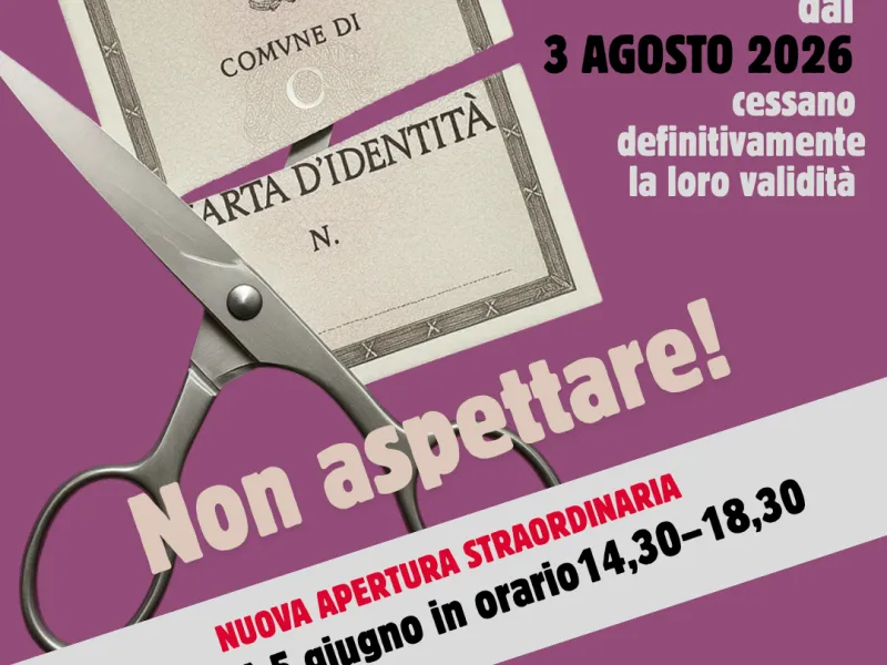 CIE nuova apertura straordinaria 05/06/2026