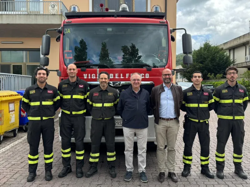 Vigili del fuoco: saluto al Comandante Ing. Luigi Gentiluomo presso il distaccamento dei Vigili del Fuoco di Pontassieve. 12/05/2026