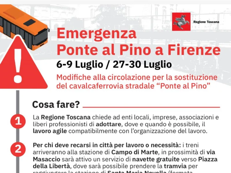 Emergenza Ponta al Pino Firenze luglio 2026